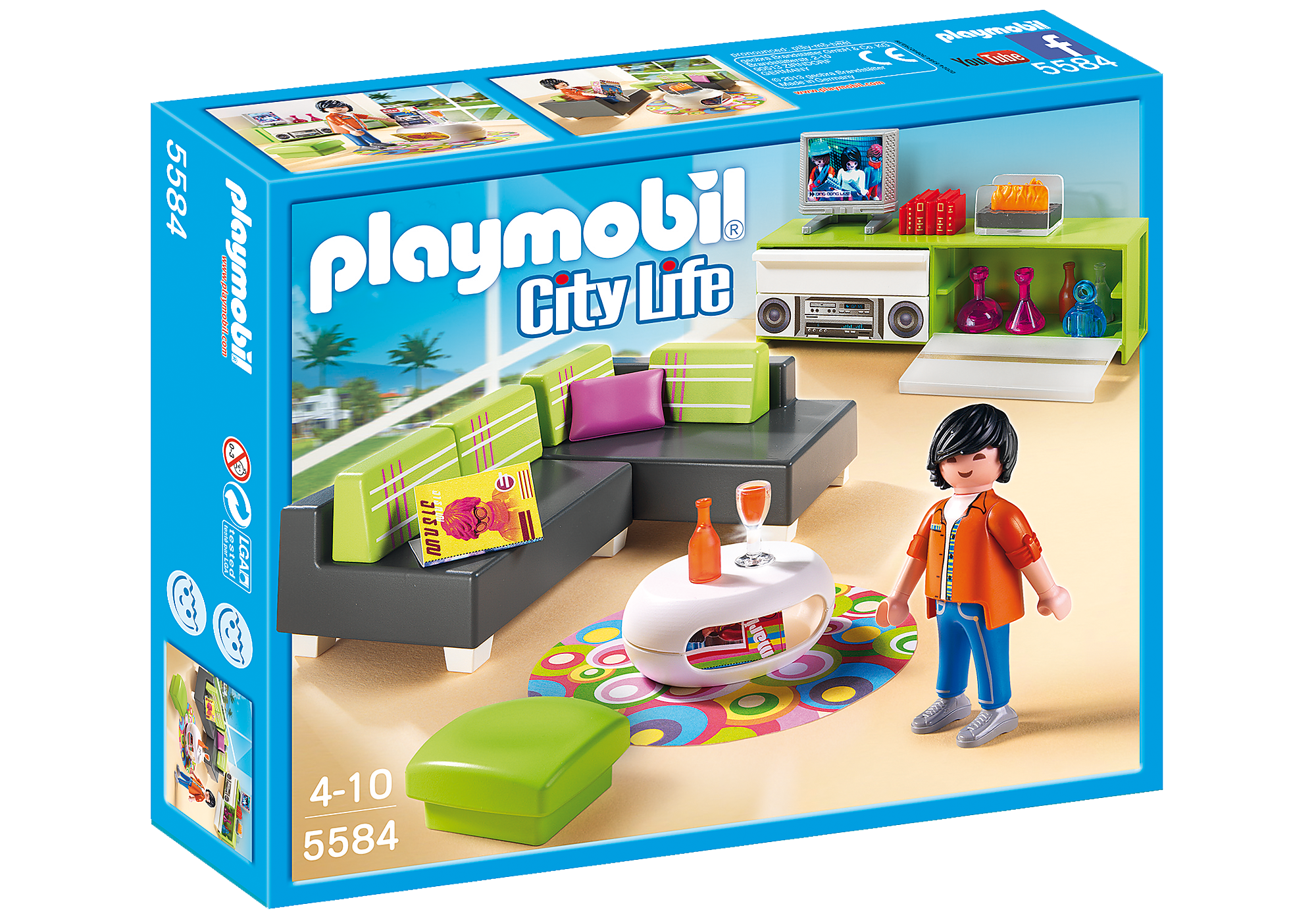 playmobil modern living room